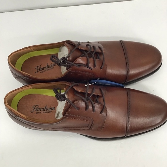 Florsheim Midtown Men’s Cap Toe Oxford Loafer Cognac Career Casual NWT Size 12 main image 10